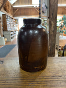 Antique Brown Glazed Stoneware Jar