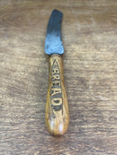 Antique Sheffield England Hand Carved Wood Handle Bread Knife