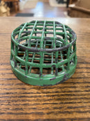 Vintage Dazey Green Metal Cage Flower Holder