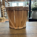 Vintage Shaker Style Wood Slat Fruit Basket