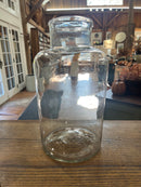 Vintage 15” Tall Blown Clear  Glass European Pickling Jar