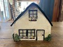 Vintage Pottery Cottage House Cookie/Biscuit Jar