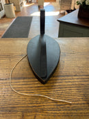 Vintage Hand Painted Silhouette Wood Working Weighted Duck Decoy