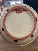 Terra Cotta French Pottery 9.5” Mixing Bowl