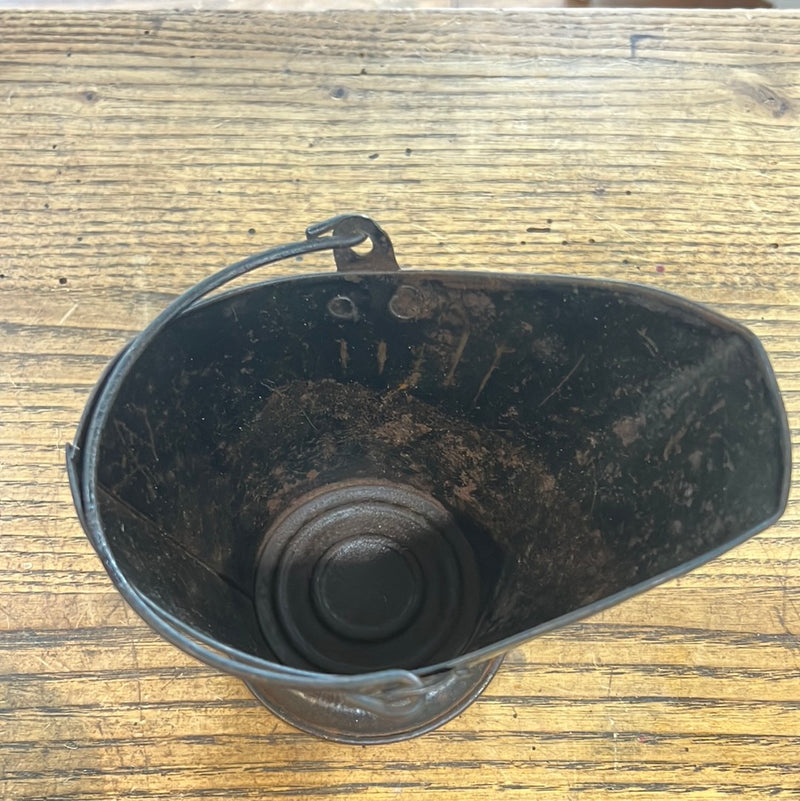 Vintage Mini Metal Coal Bucket