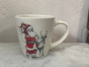 Stoneware Mug with Santa & Reindeer Image, 4 Styles ©