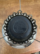 Antique Nickel Plated Rayo Kerosene Lamp with Milk Glass Shade