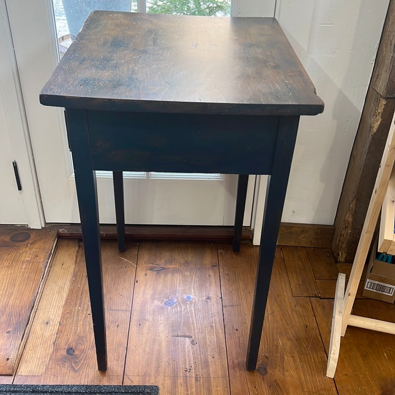 Rustic Blue Painted One Drawer Side/Entryway Table