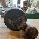 Antique Walnut Wooden Mortar and Pestle Set