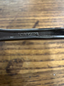 Antique English 7 Piece Boxed Set with Silver Plate Tea Strainer and Teaspoons