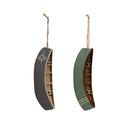 Eucalyptus Wood Canoe Ornament, 2 Colors
