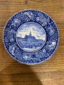 Antique Blue Staffordshire Independence Hall Philadelphia Dinner Plate