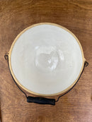 Vintage Stoneware Bowl with Bail Handle