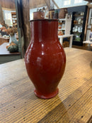 Vintage Brick Red Enamel Jug