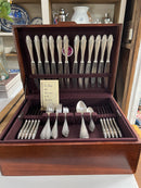 Vintage W.M.F Wurtembergische Metallwarren Fabrik German Silver Plated Set of 83 Pieces of Cutlery in Hard Wood Box