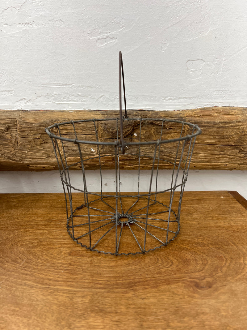 Vintage Wire Gathering Egg Basket