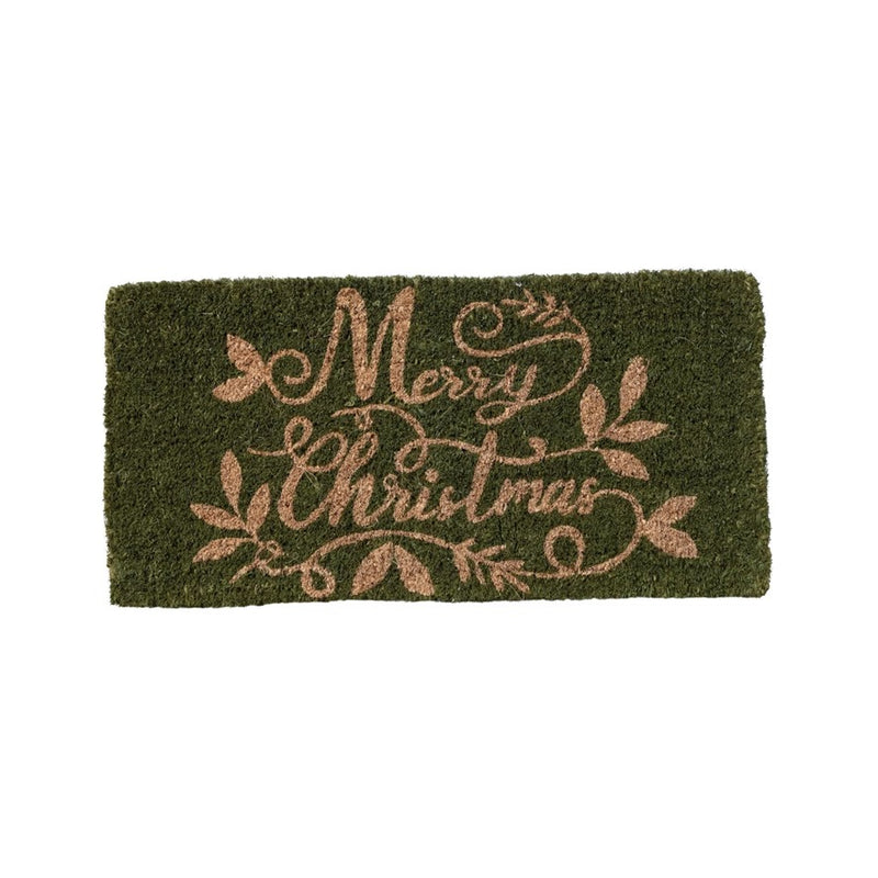 Natural Coir Doormat "Merry Christmas"