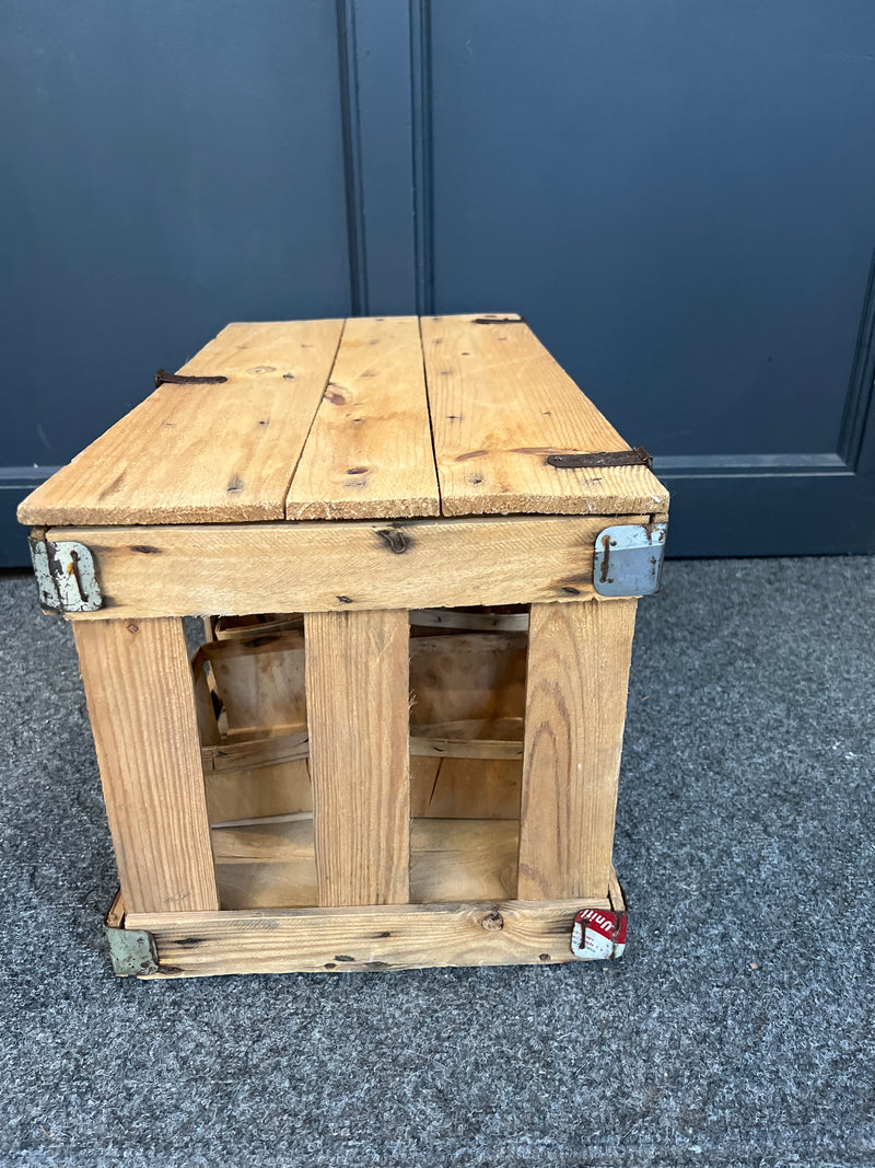 Antique Slatted Wooden Fruit Crate