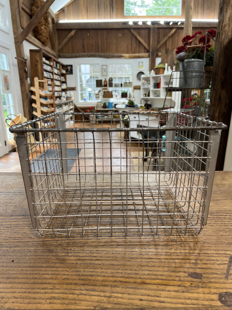 Vintage Wire Locker Basket