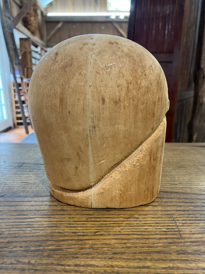 Vintage Balsa Wood Hat Mold