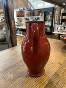 Vintage Brick Red Enamel Jug