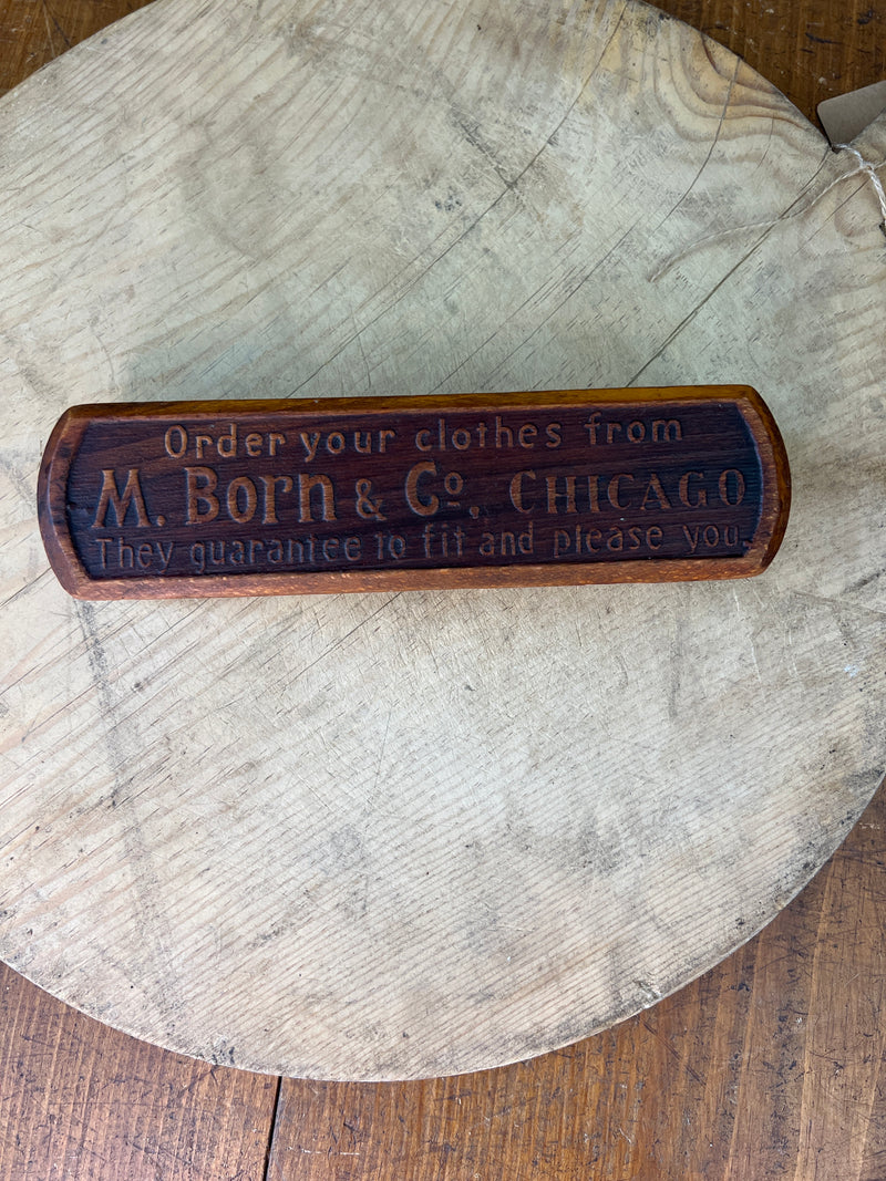 Antique M. Born + Co. Chicago Advertising Brush