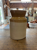 Antique Chiswick Stoneware Two Toned English Crock