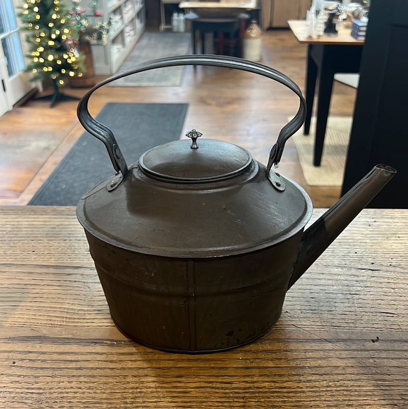 Early Tin Tea Kettle