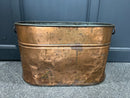 Antique Oval Copper Boiler/Wash Tub Pot