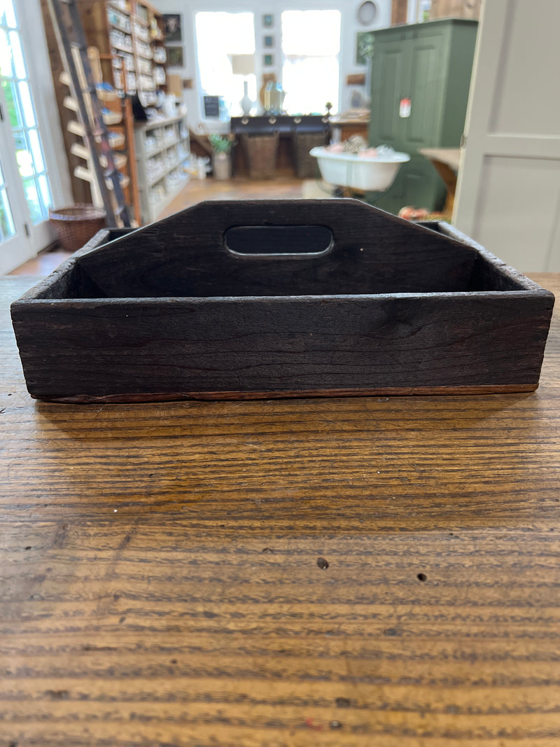 Vintage Wooden Cutlery Tray