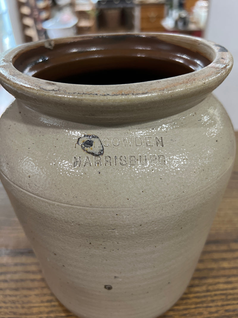 Antique Salt Glazed Stoneware Crock/Jar