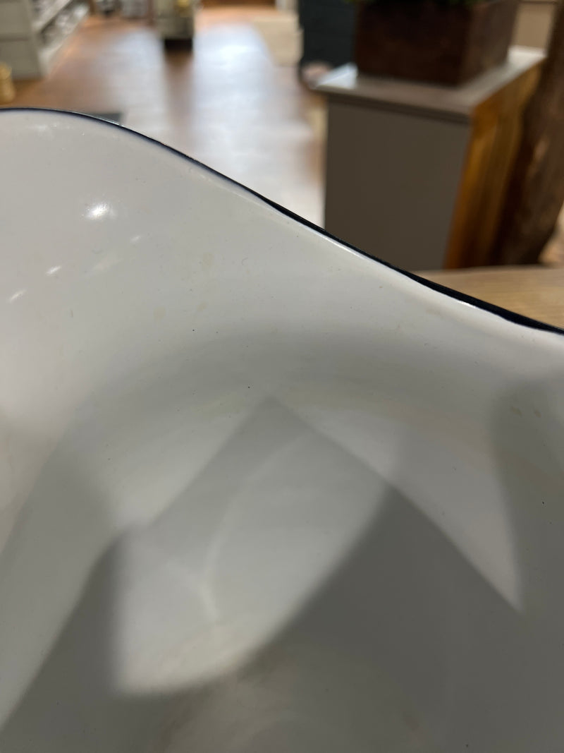 Vintage Enamel 9.5” Pitcher
