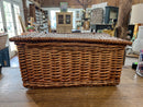 Vintage Wicker Rectangular Picnic Basket