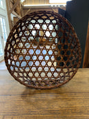 Vintage 13” Shaker Style Hexagonal Weave Cheese Basket