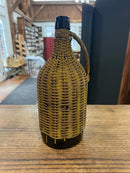 Vintage 12” Demijohn Wicker Wrapped Bottle