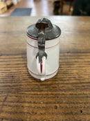 Antique Miniature German Beer Stein Pewter Lid with View of Schillerdenhmal in Ludwigsburg