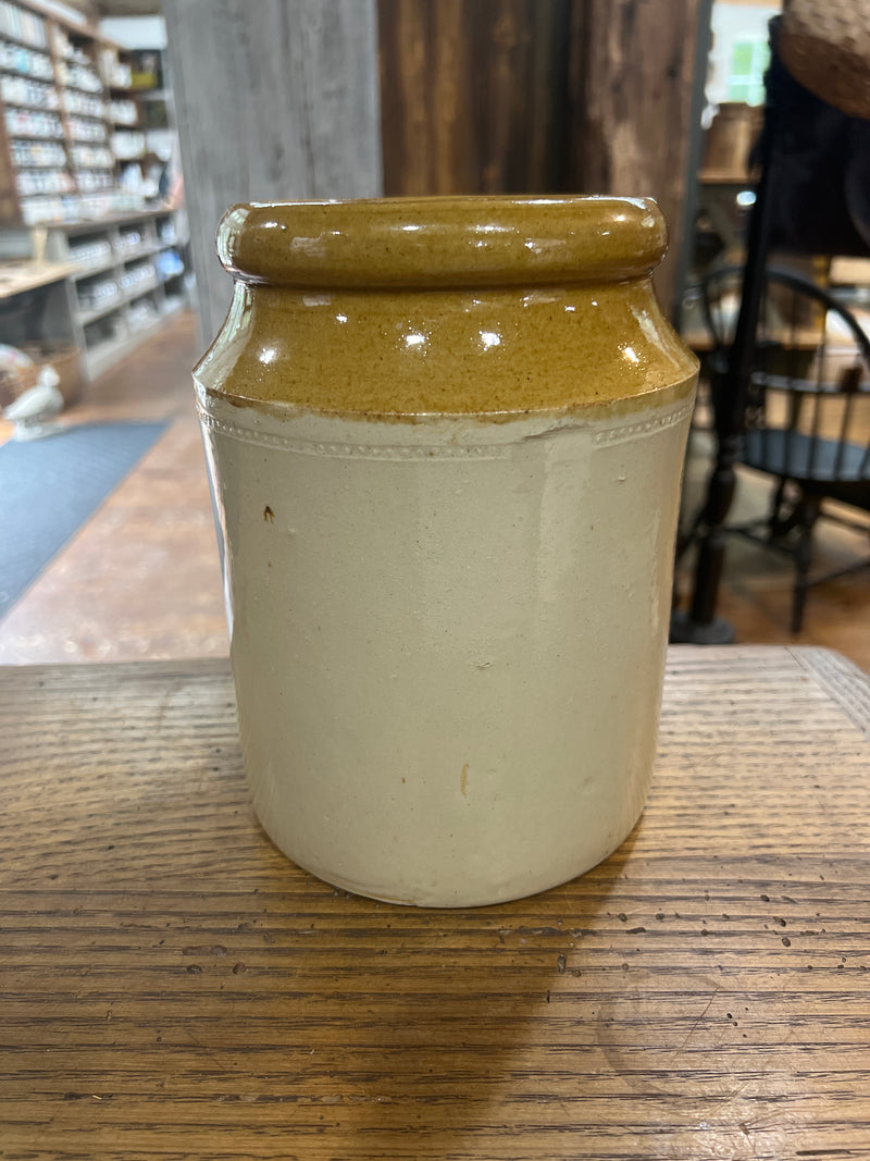 Vintage English Salt Glazed Stoneware Storage Jar