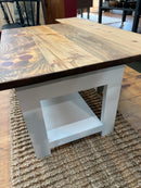 Pine Coffee Table with Hidden Drawer