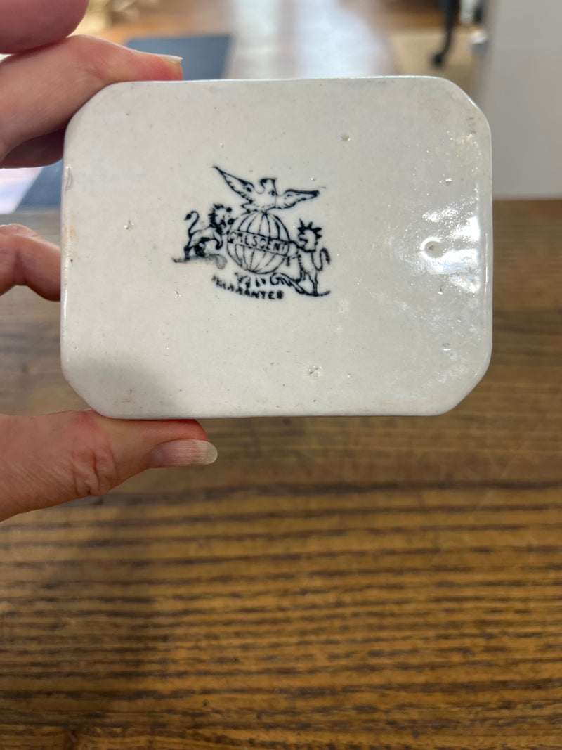 Antique Ironstone Soap Dish