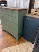Antique Two Over Three Chest of Drawers