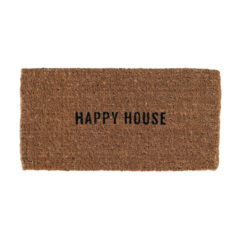 Natural Coir Doormat "HAPPY HOUSE"