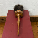 Vintage 11” Round Horsehair Paint Brush with Turned Handle
