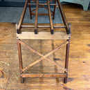 Vintage Folding Double Wash Tub Wooden Stand