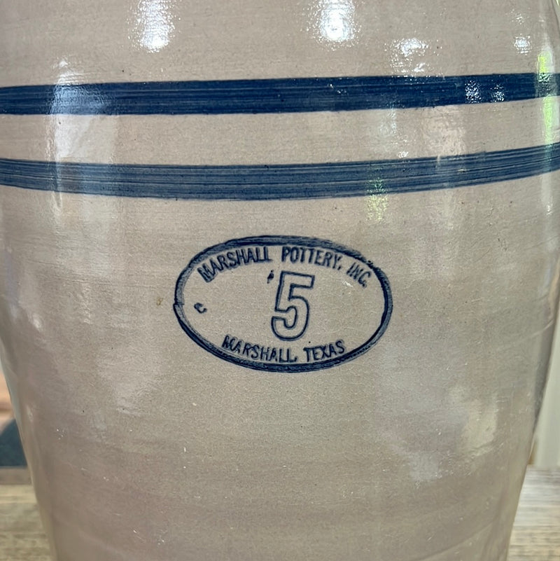 Vintage Marshall Pottery 5 Gallon Crock/Churn