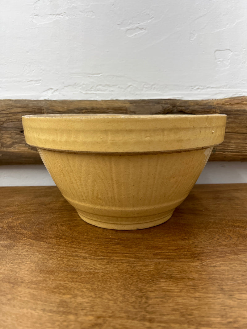 Antique Yellow Ware Mixing 9” Bowl