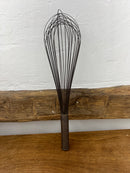 Vintage 14” French Wire Chef’s Balloon Whisk with Metal Handle