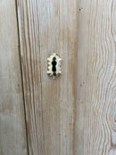 Antique Swedish Scrubbed Pine Two Drawer Cabinet