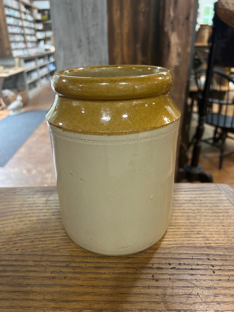Vintage English Salt Glazed Stoneware Storage Jar