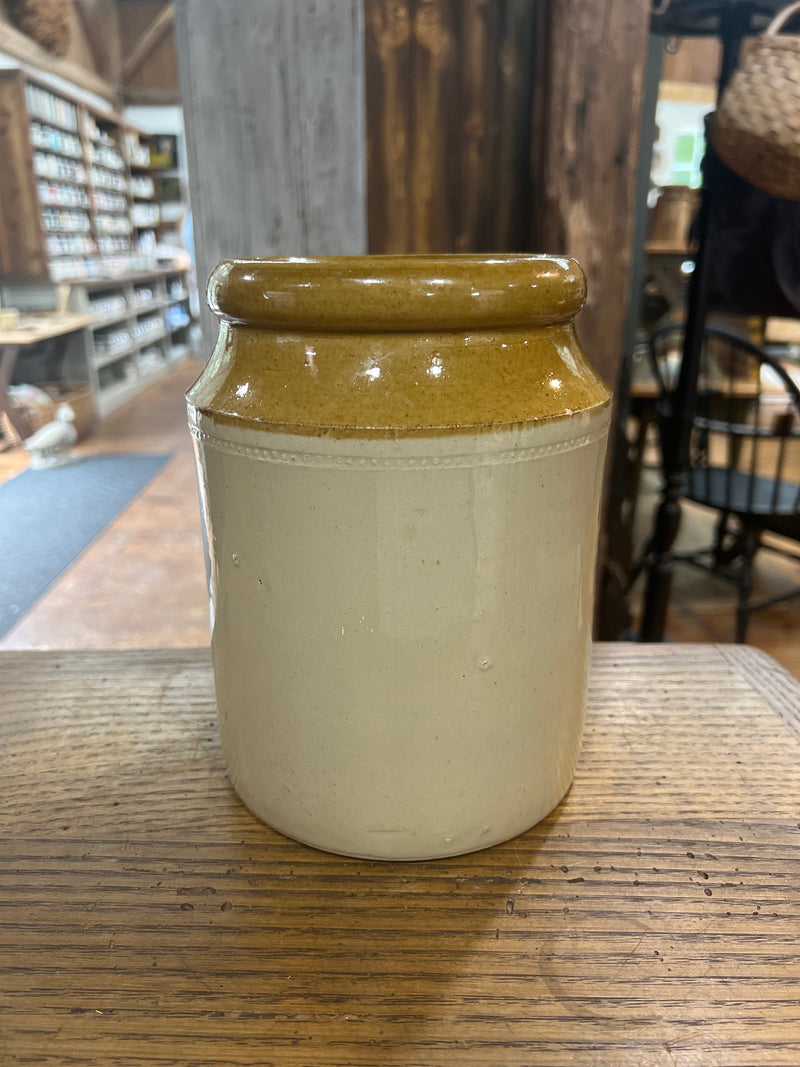 Vintage English Salt Glazed Stoneware Storage Jar