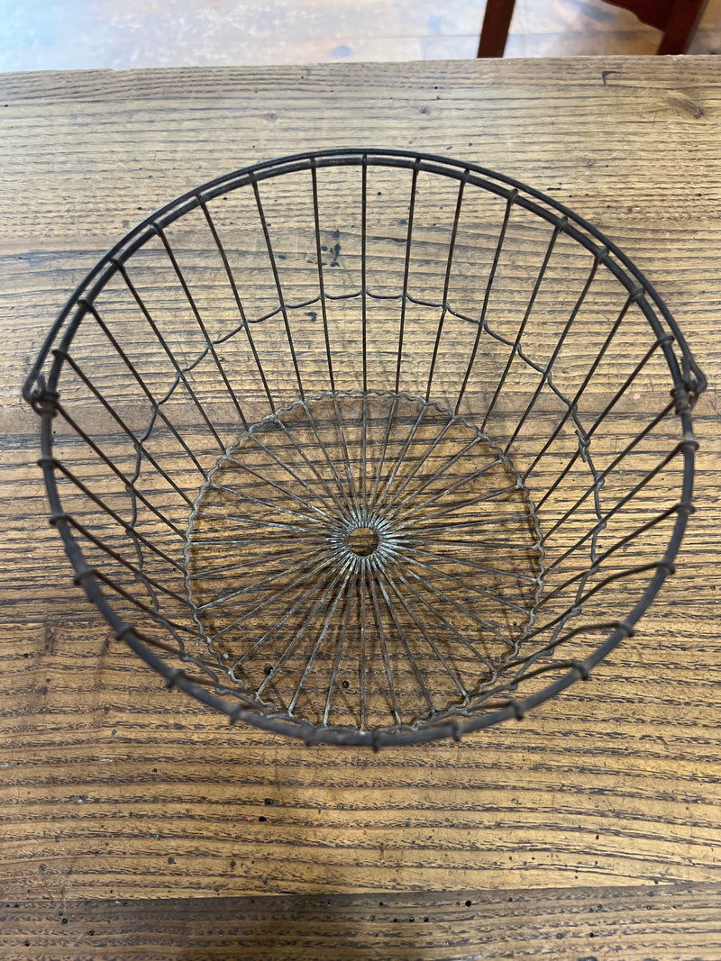 Vintage Wire Gathering Egg Basket